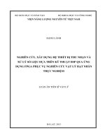 Nghiên cứu, xây dựng hệ thống thiết bị thu nhận và xử lý số liệu dựa trên kỹ thuật DSP qua ứng dụng FPGA phục vụ nghiên cứu vật lý hạt nhân thực nghiệm