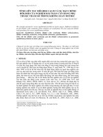 TÍNH LIÊN TỤC HÖLDER CALM VÀ SỰ ĐẶT CHỈNH HÖLDER CỦA NGHIỆM BÀI TOÁN CÂN BẰNG PHỤ THUỘC THAM SỐ TRONG KHÔNG GIAN METRIC docx