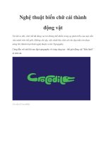 Nghệ thuật biến chữ cái thành động vật potx