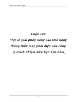 Luận văn Một số giải pháp nâng cao khả năng thắng thầu máy phát điện của công ty trách nhiệm hữu hạn Cát Lâm doc
