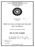 Thiết kế cung cấp điện cho nhà máy dầu tân bình 2