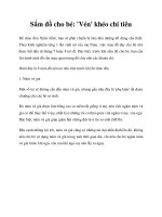 Sắm đồ cho bé: ''''Vén'''' khéo chi tiêu docx