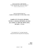 Nghiên cứu ứng dụng mô hình WETSPA và HECRAS mô phỏng, dự báo quá trình lũ trên hệ thống sông thu bồn vu gia