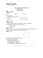 ĐỀ THI HỌC SINH GIỎI - LỚP 1 TRƯỜNG TH ĐỊNH TIẾN potx