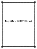 Bí quyết luyện thi IELTS hiệu quả pptx