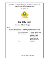 Search Techniques – Những kỹ thuật tìm kiếm