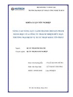 nâng cao năng lực cạnh tranh cho sản phẩm màng bọc của công ty tnhh thương mại dịch vụ xuất nhập khẩu tín phát