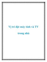 Vị trí đặt máy tính và TV trong nhà potx