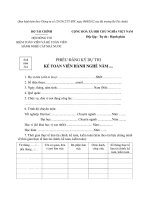 MẪU PHIẾU ĐĂNG KÝ DỰ THI KẾ TOÁN VIÊN HÀNH NGHỀ NĂM .... pot