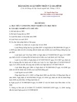 Bài giảng luật hôn nhân và gia đình - ĐH Kinh tế quốc dân