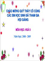 bài 34- khái niệm về hợp chất hữu cơ và hóa học hữu cơ