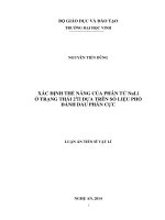 Xác định thế năng của phân tử NaLi ở trạng thái 21π dựa trên số liệu phổ đánh dấu phân cực