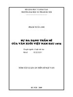Sự đa dạng thẩm mĩ của văn xuôi Việt Nam sau 1975
