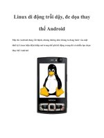 Linux di động trỗi dậy, đe dọa thay thế Android potx