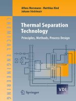 thermal separation technology principles methods process design