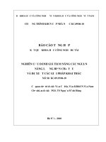 Nghiên cứu đánh giá tiềm năng các nguồn năng lượng biển chủ yếu và đề xuất các giải pháp khai thác