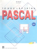 tự học lập trình pascal tập i