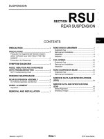 RSU hệ THỐNG GIẢM sóc SAU TRÊN NISSAN VERSA SEDAN 2012