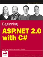 beginning asp.net 2.0 with csharp