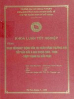 Huy động vốn tại ngân hàng thương mại cổ phần Bắc Á giai đoạn 2006 - 2008 - thực trạng và giải pháp