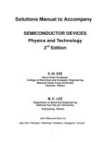 semiconductor devices physics and technology