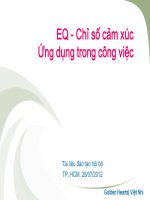eq - chỉ số cảm xúc ứng dụng trong công việc