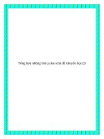 Tổng hợp những bài ca dao chủ đề khuyến học potx