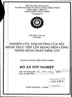 Nghiên cứu ảnh hưởng của sét đánh trực tiếp lên mạng điện công trình dùng phần mềm ATP