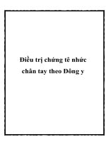 Điều trị chứng tê nhức chân tay theo Đông y pot