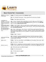 music festival part 1 conversation