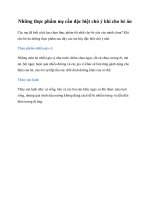 Những thực phẩm mẹ cần đặc biệt chú ý khi cho bé ăn potx