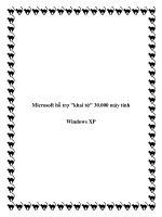 Microsoft hỗ trợ 