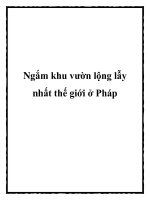 Ngắm khu vườn lộng lẫy nhất thế giới ở Pháp pot