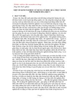 Sáng kiến Một số kinh nghiệm sử dụng có hiệu quả dạy học thực hành hóa học 9