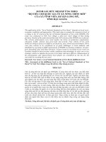 ĐÁNH GIÁ MỨC ĐỘ ĐÁP ỨNG THEO “BỘ TIÊU CHÍ QUỐC GIA VỀ XÃ NÔNG THÔN MỚI” CỦA XÃ VĨNH VIỄN, HUYỆN LONG MỸ, TỈNH HẬU GIANG doc