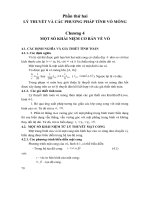 Tài liệu môn Tấm và Vỏ Chương 4 một số khái niệm cơ bản về vỏ