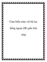 Cảm biến màu với bộ lọc hồng ngoại (IR) gắn trên chip doc