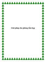 Giải pháp cho phòng tắm hẹp docx