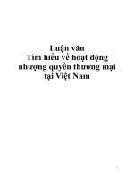 Tìm hiểu về hoạt động nhượng quyền thương mại tại Việt Nam