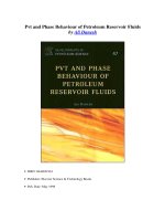 pvt and phase behaviour of petroleum reservoir fluids - ali danesh 