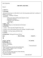 Giáo án lớp 7 học kì 1   môn  tiếng anh