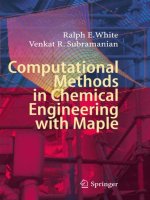 computational methods in chemical engineering with maple