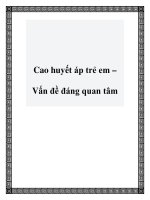 Cao huyết áp trẻ em – Vấn đề đáng quan tâm pot
