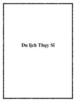 Du lịch Thụy Sĩ docx