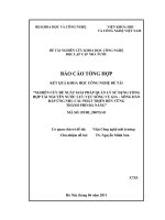 Nghiên cứu đề xuất giải pháp quản lý sử dụng tổng hợp tài nguyên nước lưu vực sông vu gia   sông hàn đáp ứng nhu cầu phát triển bền vững thành phố đà nẵng