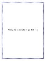 Những bài ca dao chủ đề mái ấm gia đình pdf