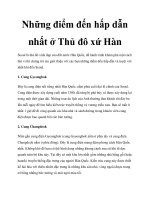 Những điểm đến hấp dẫn nhất ở Thủ đô xứ Hàn pdf