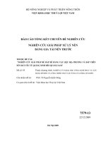 Nghiên cứu giải pháp đắp đê bằng vật liệu địa phương và đắp đê trên nền đất yếu từ quảng ninh đến quảng nam   nghiên cứu giải pháp xử lý nền bằng gia tải nén trước