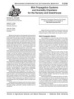 greenhouses. mist propagation systems and humidity chambers for the nursery and greenhouse