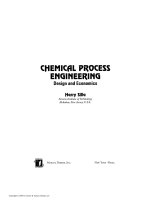 chemical process engineering design and economics - h.silla